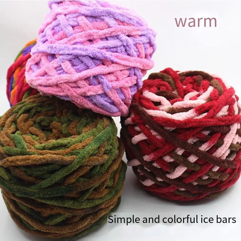 

Ice line single-stock thick wool rod needle wire woven scarf line slippers neck hat thick wool chunky yarn crochet threads