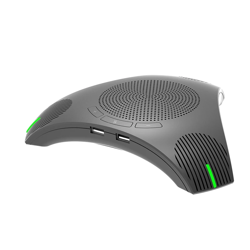 

G95 Mini USB Desktop Computer Conference Omnidirectional Microphone Mic Speaker Speakerphone for Business Video Meet