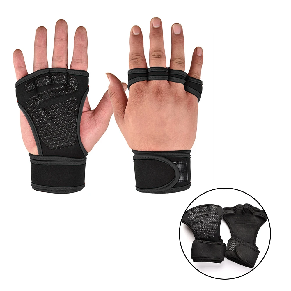 

1 Pair of Exercise Gloves Shockproof Weight Training Gloves Half Finger Mountain Bike Unisex Cycling Gloves fingerless gloves