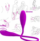 Взрослые БДСМ-игра двойной вибратор 7 скоростей двойная головка прыжок яйцо Пуля фаллоимитатор Анальная пробка эротическая секс-игрушка для пар мужчин женщин мужчин