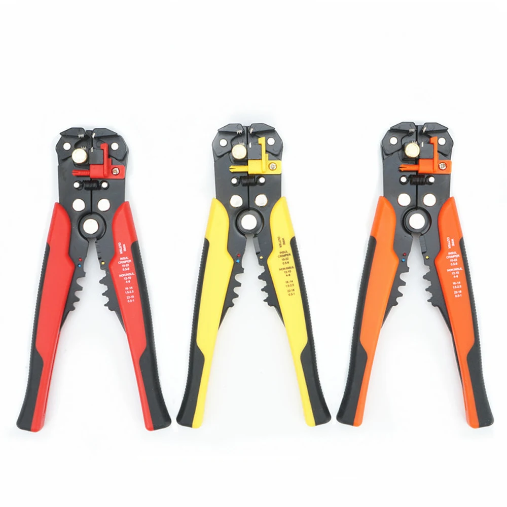 

Upgraded Version Multifunctional Automatic Cable Wire Stripper Plier Self Adjusting Crimper Tool 22-10AWG(0.5-6.0mm)