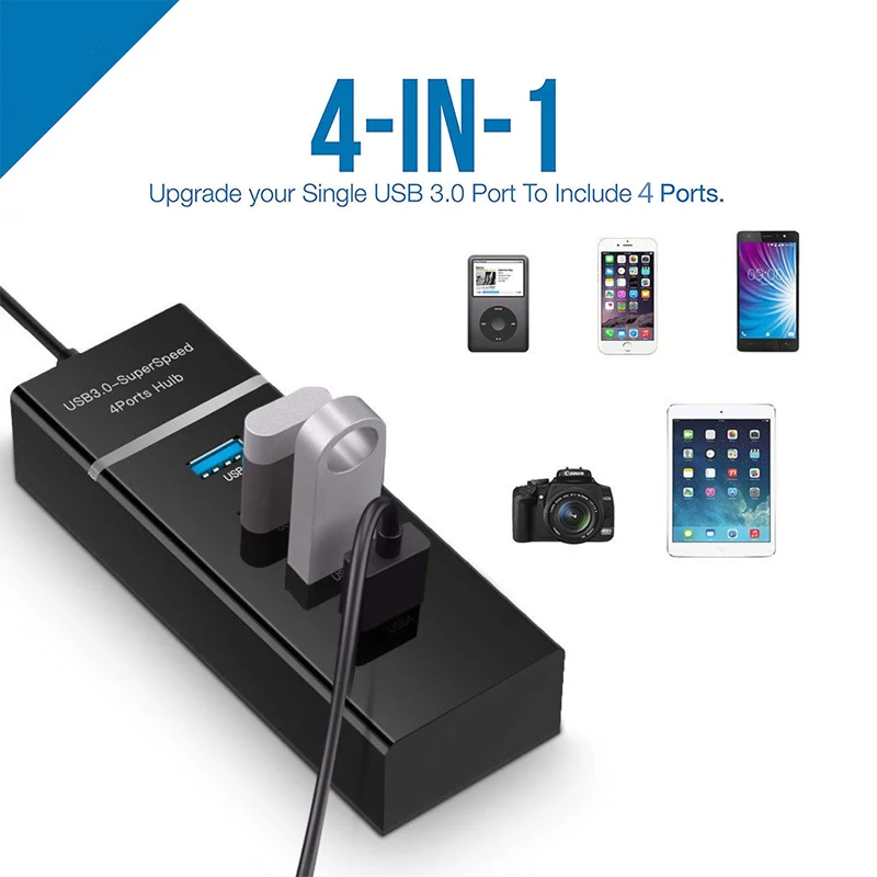USB-концентратор с портом USB Type-C 3 1 4 порта для MacBook Air Pro аксессуары компьютеров ПК и