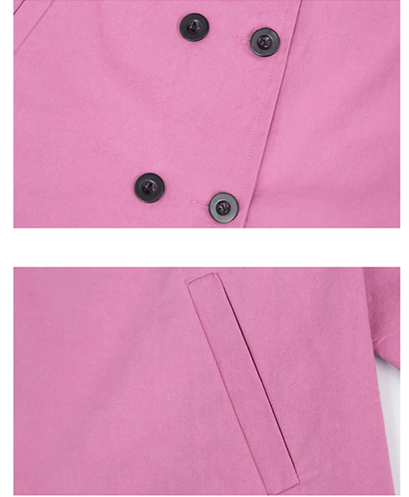 Осенний тренчкот для девочек детская ветровка однотонная одежда детские пальто