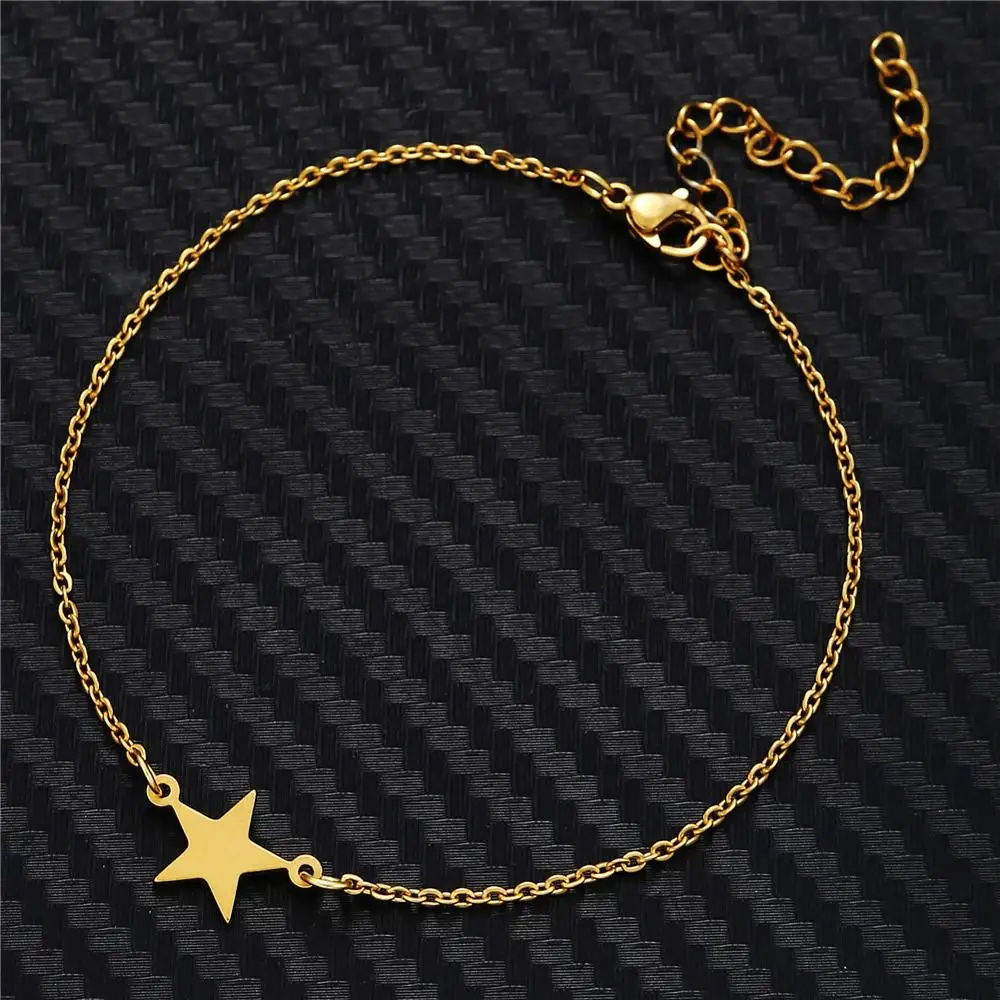 Модный золотистый браслет со звездами для женщин браслеты-цепочки из