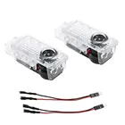 2 шт., светодиодные эмблемы для дверей автомобиля Porsche Cayenne 955 2003 2004 2005 2006 2007 2008 2009 2010