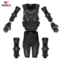wosawe sports motorcycle armor protector jacket body support bandage motocross guard brace protective gears chest ski protection