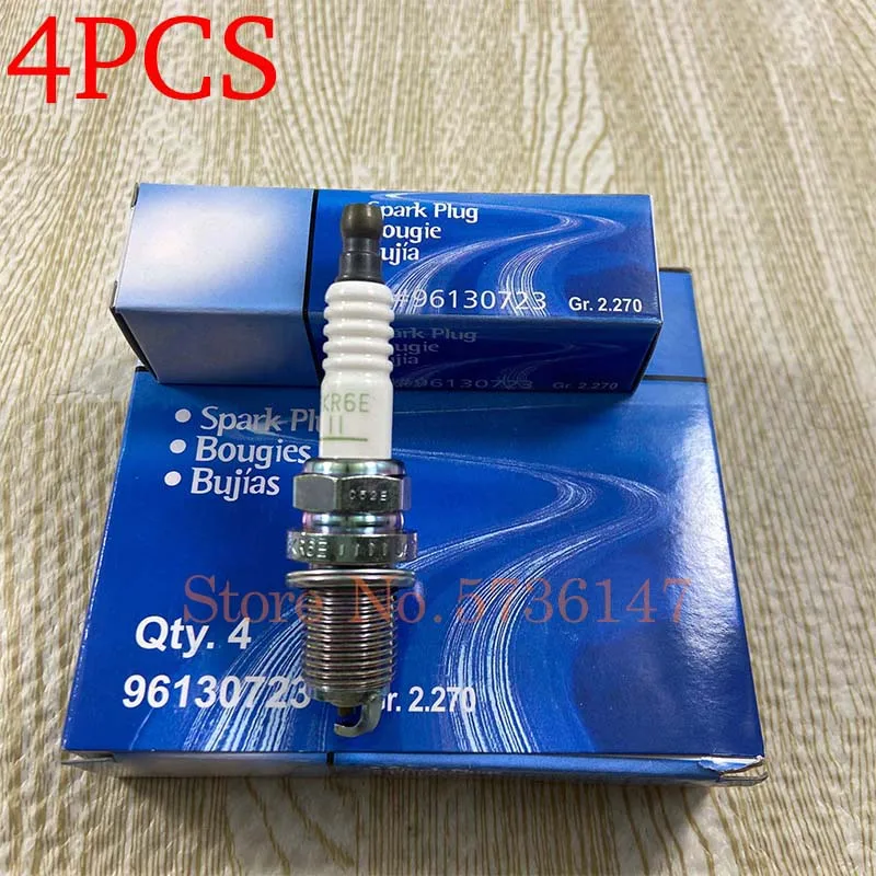 

4PCS Iridium Spark Plug For Buick Excelle 1.6 Daewoo Nubira Chevrolet Aveo Germany Cadillac Pontiac OEM# 96130723 BKR6E11