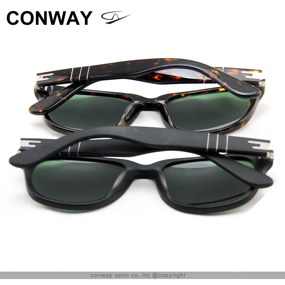 Модные солнцезащитные очки CONWAY для женщин и мужчин квадратные ацетатная оправа