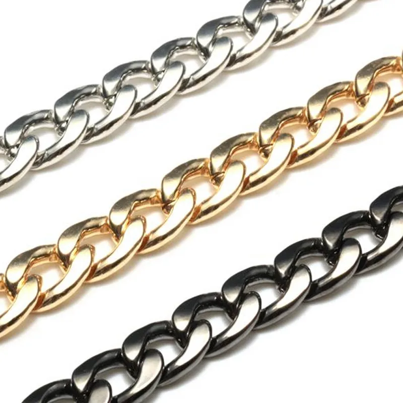 

High Quality 120cm Stainless Steel Purse Chain Strap Handle Shoulder Crossbody Handbag Bag Metal Replacement 3 Color