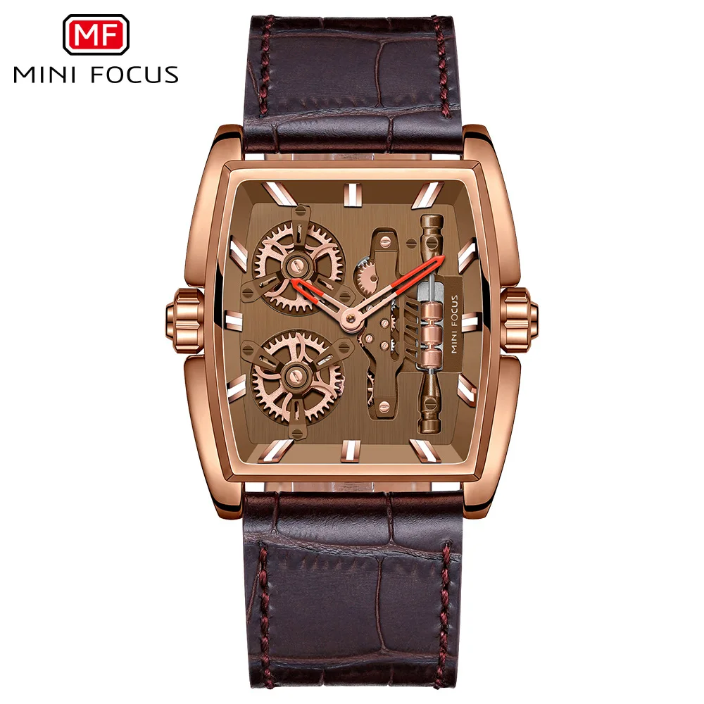

Watch barrel shell electromechanical bicycle men's watch leather watchband men's watch 0322G