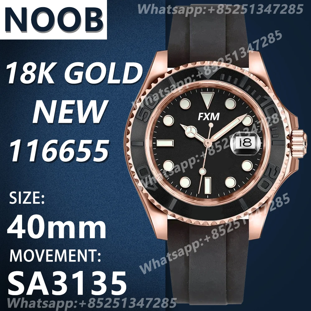 

Часы наручные мужские механические, 40 мм, 116655 дюйма, ARF NOOB 904L, VSF AAA