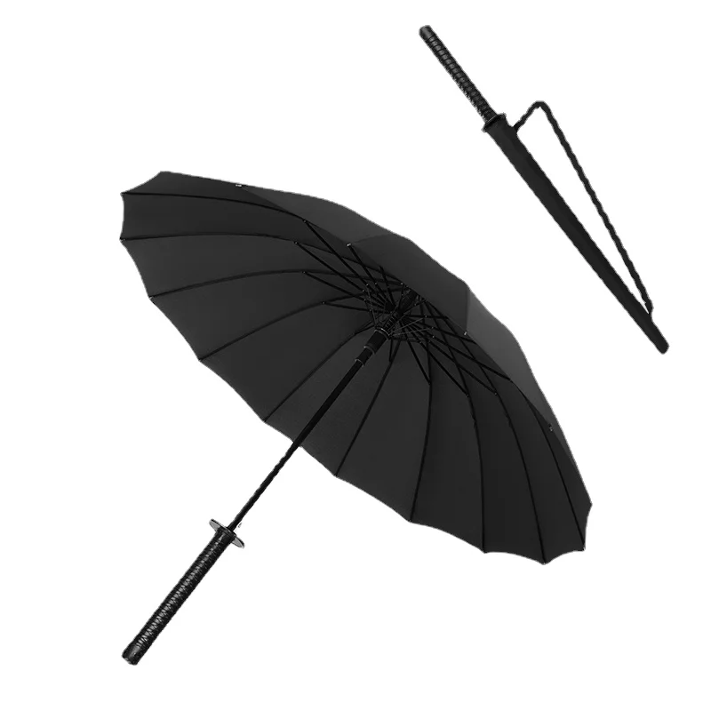 

Зонт Меч Катана с длинной ручкой, большой зонт для защиты от УФ лучей, ветрозащитный зонт для взрослых Sombrilla Playa Rain Gear BD50UU