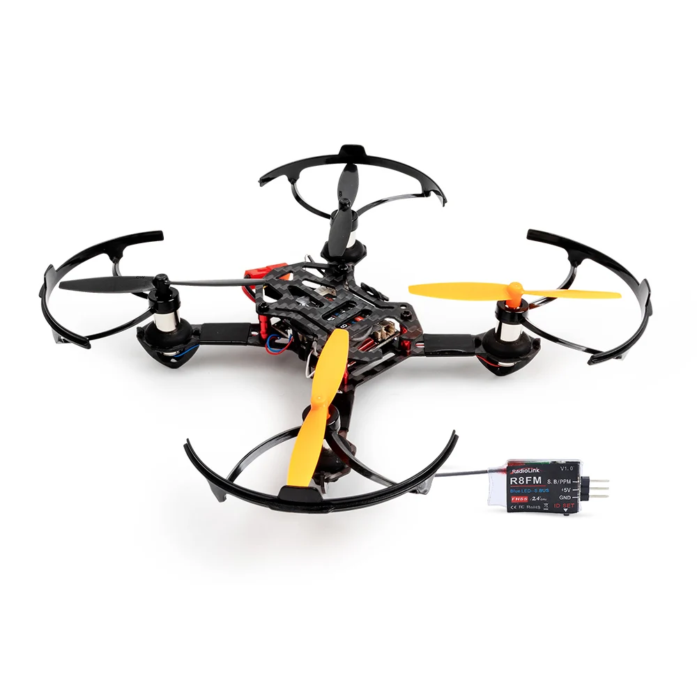 F110S R8FM FPV Radiolink F110S микро мини гоночный Дрон Квадрокоптер FC для RC начинающих, обучение, образование - Цвет: F110S R8FM FPV