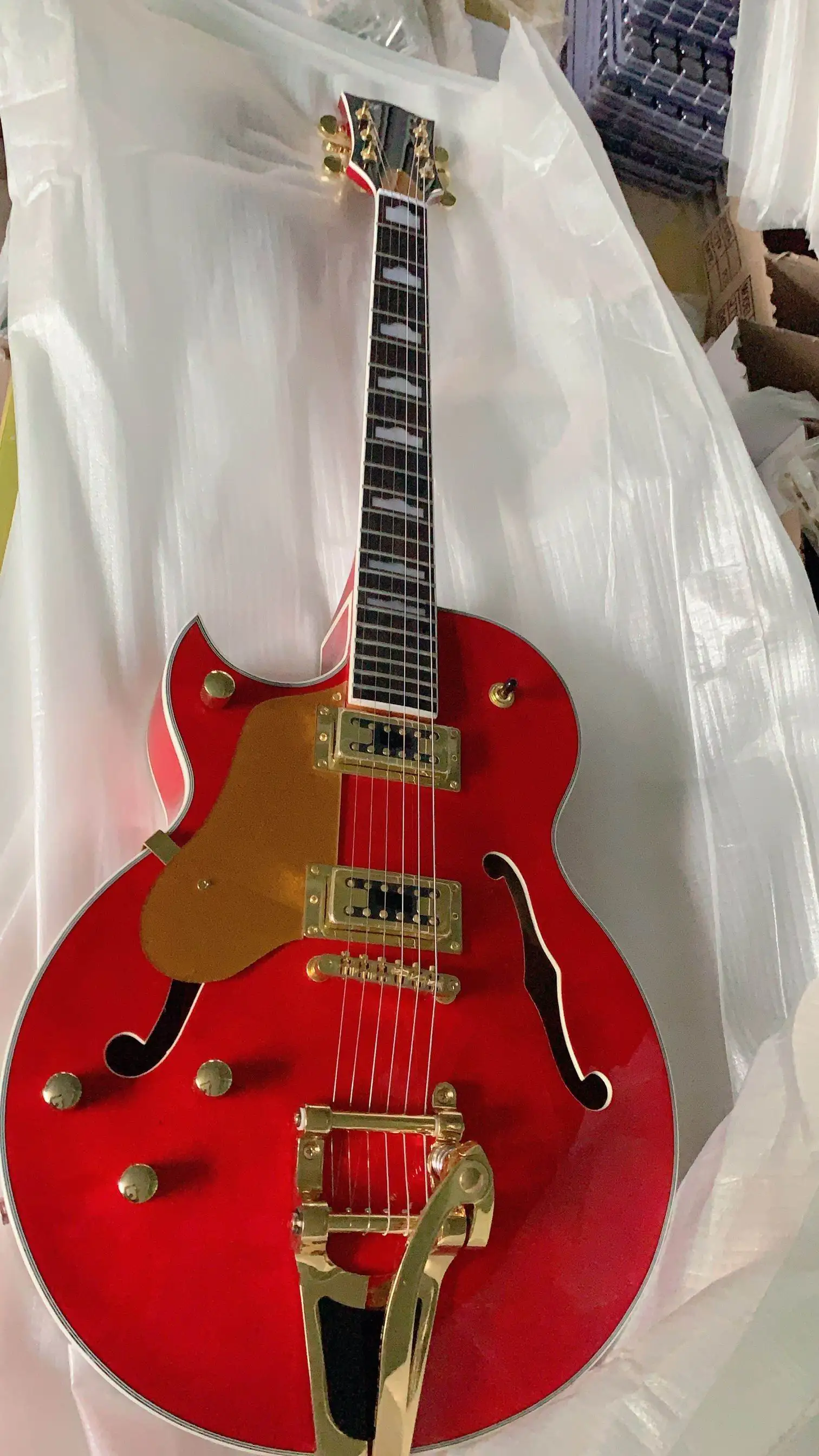 Бесплатная доставка Новое поступление левша 6 Строка Джаз электрогитары Gretsc