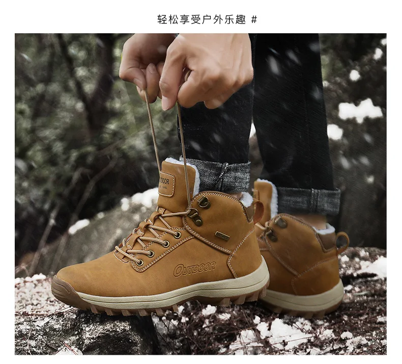 2019 Брендовые мужские ботинки большие размеры 39-46 сезон осень-зима кожаные модные