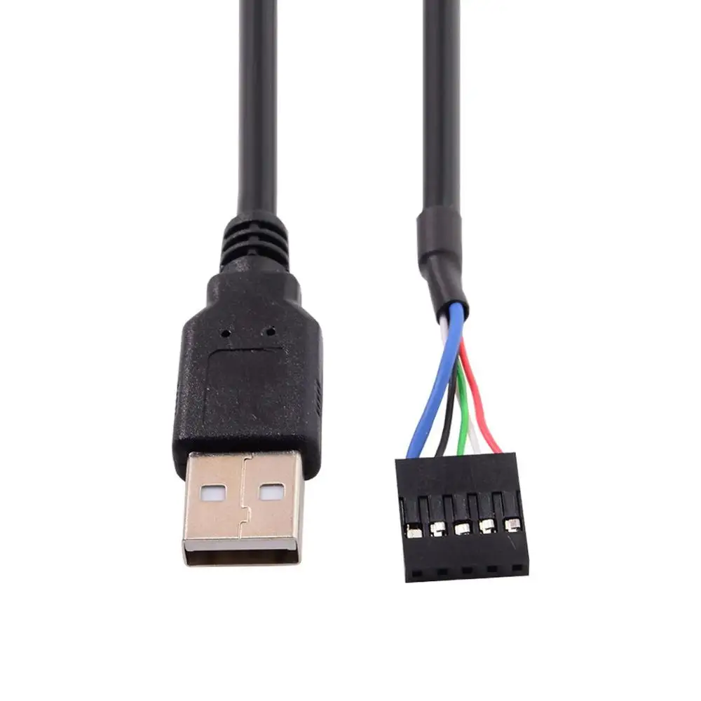 5 контактный кабель для материнской платы Dupont Header к USB 2 0 Male удлинительный 50
