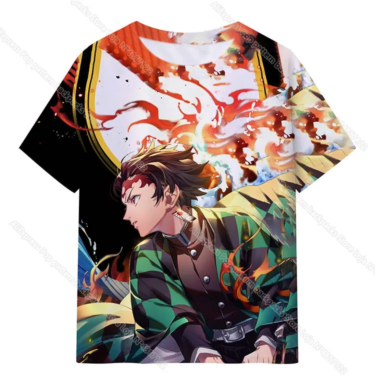 

Men Women Child Demon Slayer 3D Print T Shirts Boys Girls Teens Anime Tshirts Summer Kids Short Sleeve T-shirts Children Tees