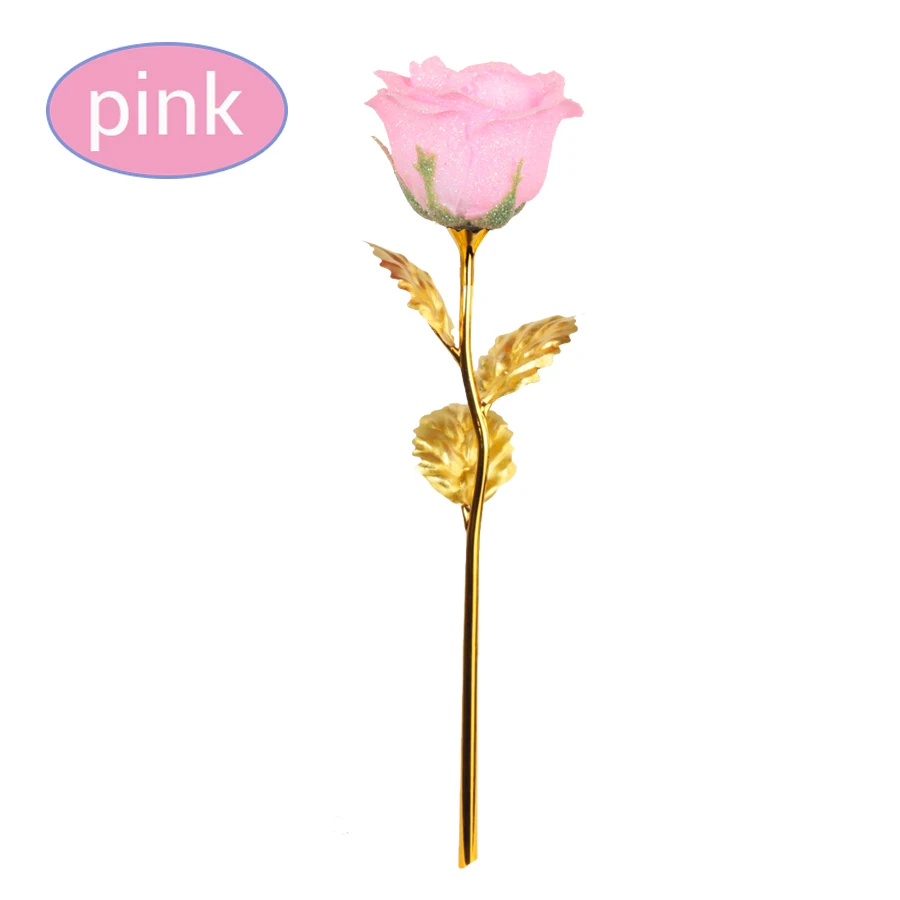 no led pink Романтический Красочный светодиодный сказочный розовый искусственный Галактический цветок розы для подруги, подарок на день Святого Валентина, свадебный Декор для дома - Цвет: no led pink