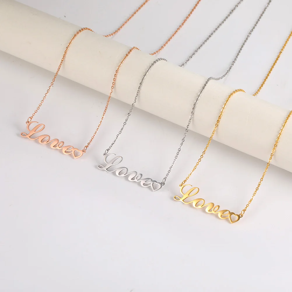 Fishhook Ожерелье с надписью: &quotлюбовь&quot Old подвеска надписью на английском из