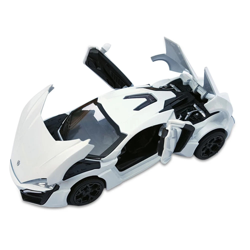 1:32 Lykan Hypersport литые модели автомобилей из сплава звук и свет оттягивающая машина