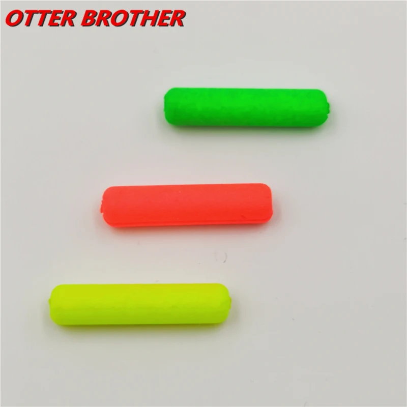 50Pcs/bag Cylinder Light Weight  Foam Floats Ball Oval Floats Beads Indicator Carp Fishing Beans Fish Pesca Accessories Tackle