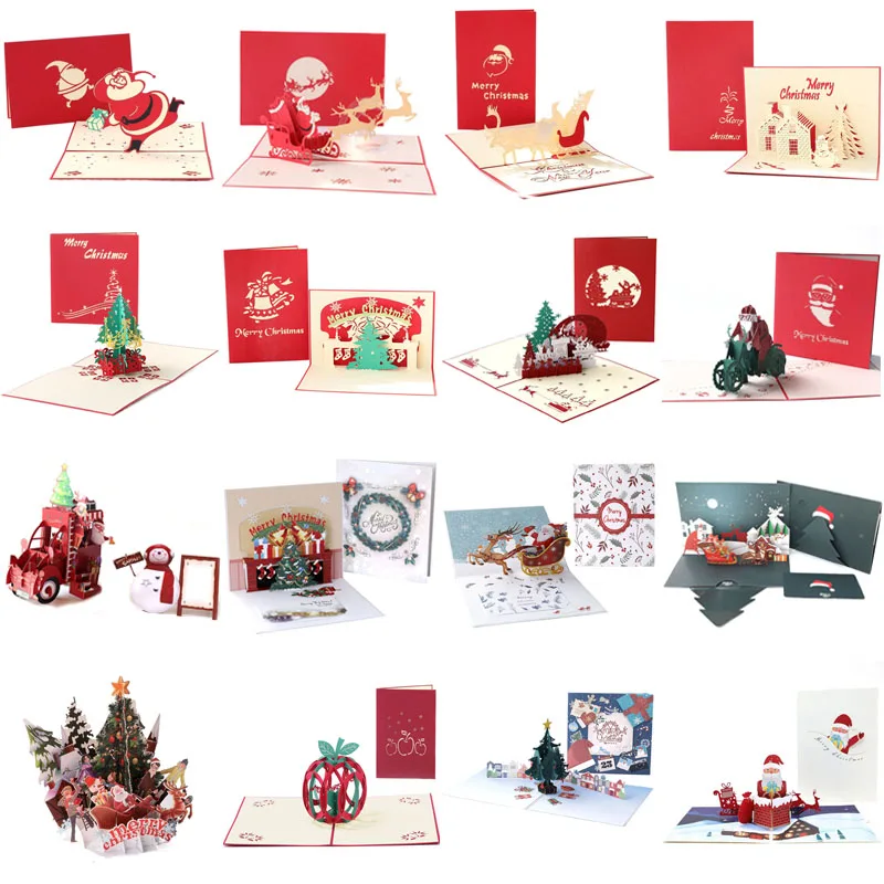 3D выдвижная поздравительная открытка сделай сам Подарочная праздничное