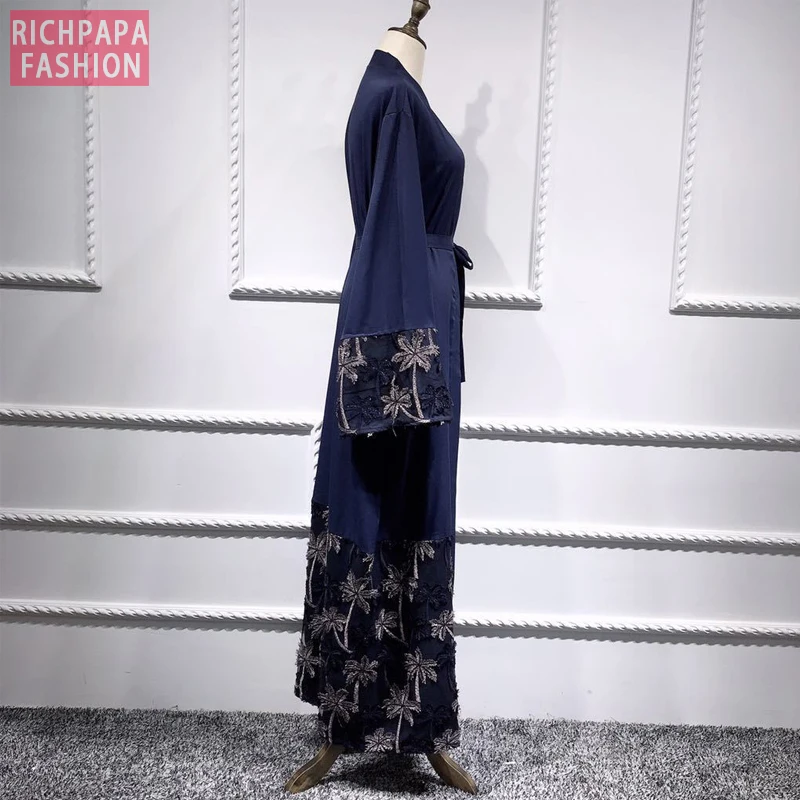 Цветочный кафтан искусственное кимоно кардиган женское платье в стиле Катара