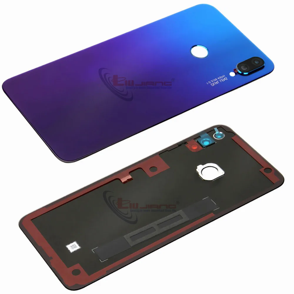 Аккумулятор для huawei Nova 3i задняя крышка корпуса камеры Стеклянная Крышка батарейного отсека Дверь смартфон задняя крышка Замена Ремонт