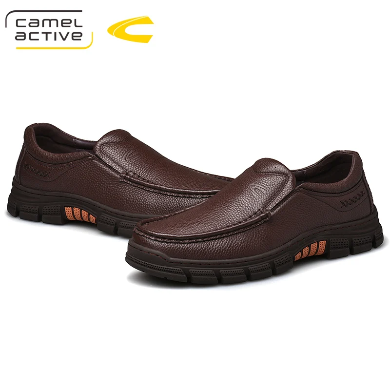 Camel Active/Новинка; Мужская обувь для активного отдыха; сезон осень; нескользящая матовая повседневная обувь из натуральной кожи; резиновая подошва обувь