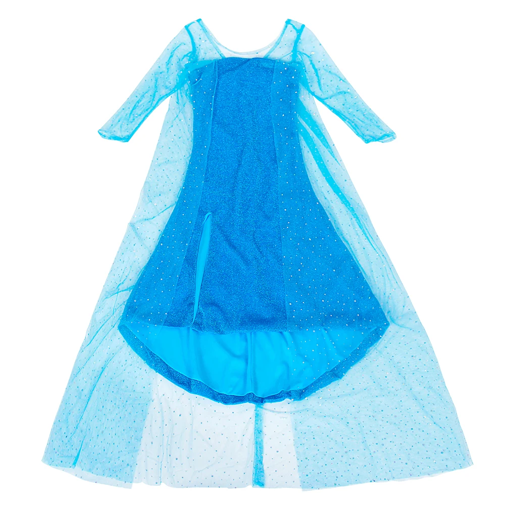 AmzBarley/кружевное платье принцессы Эльзы с длинными рукавами карнавальный костюм