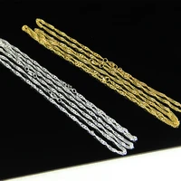 20pcs silvergold plated chain with clasp chain finding 43cm4mm