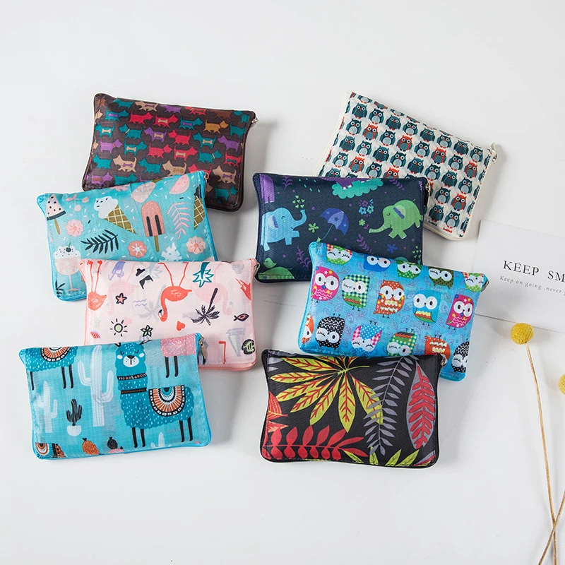 Новая многоразовая сумка для покупок с милым мультяшным животным Экологичная