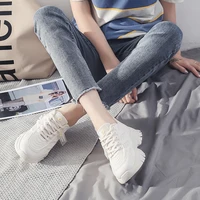 womens springsummer platform shoes off whitepinkblack rubber sole shoes running shoes non slip comfort shoeshigh sneakers