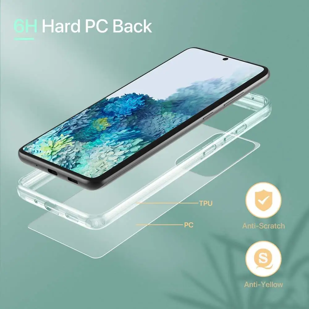 Прозрачный защитный чехол из ТПУ для Samsung Galaxy S20 Ultra 6 9 дюймов | Мобильные телефоны