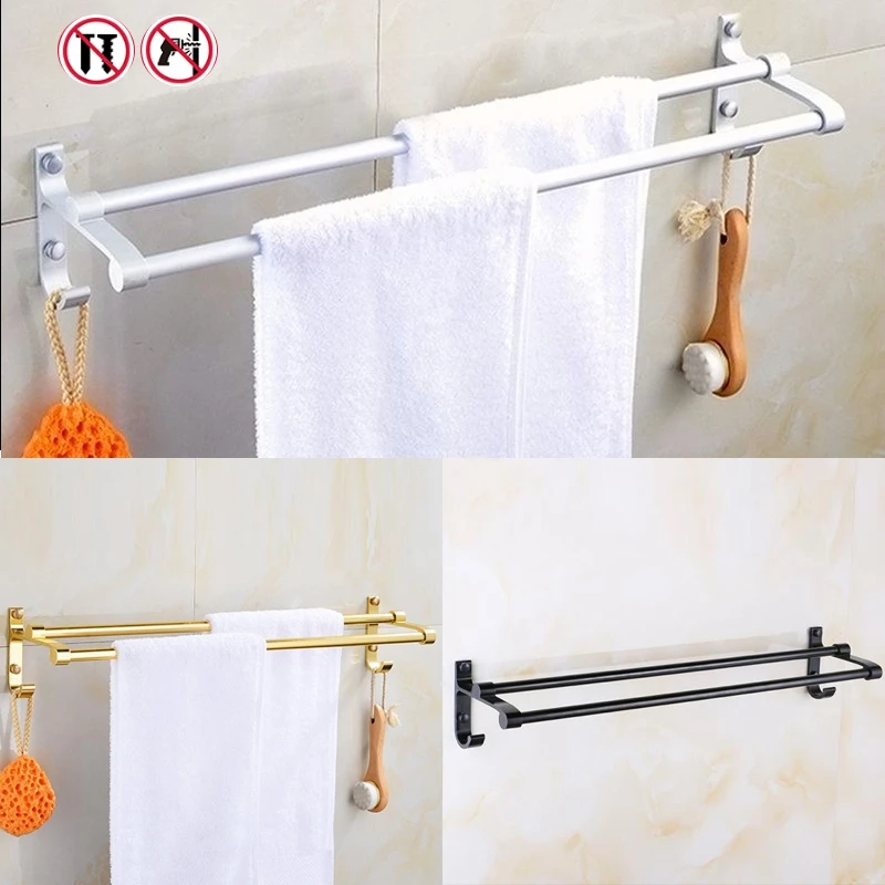 Ванная комната вешалка для полотенец Дырокол Туалет Ванна Полка пространство
