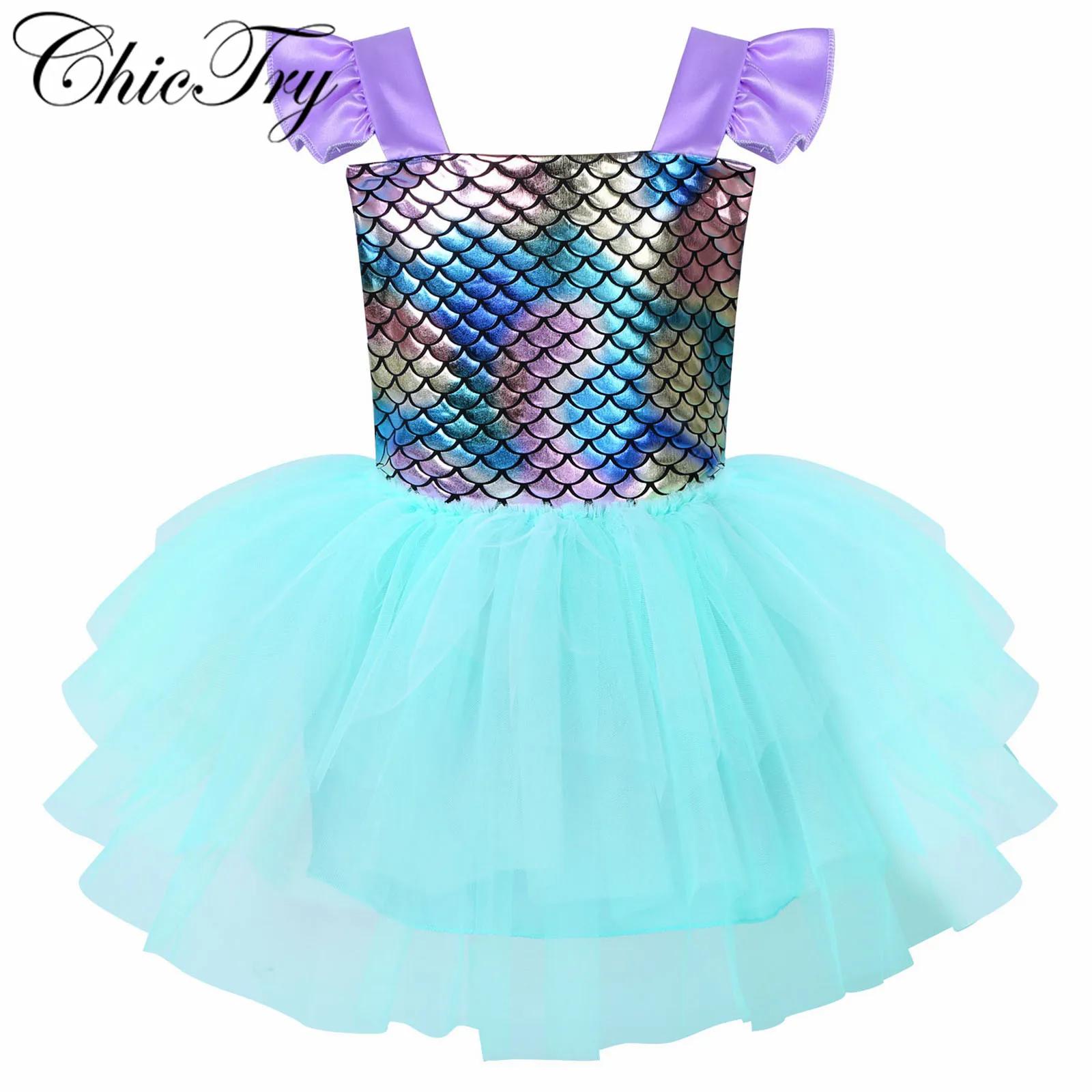 Платье принцессы с блестками для маленьких девочек балетные танцевальные