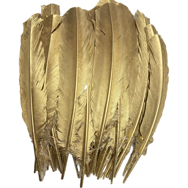 beautiful-100pcs-lot-gold-turkey-feathers-10-12inch-25-30cm-christmas-craft-accessories-wedding-diy-plume