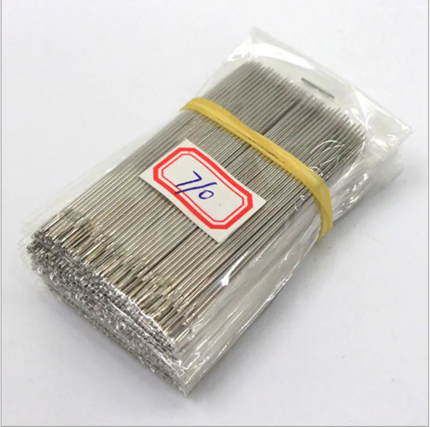 50 шт./лот иглы для шитья Больших Глаз из нержавеющей стали набор штифтов