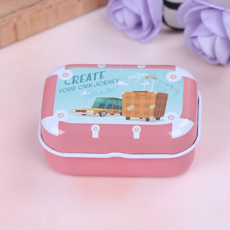 Colorful Mini Tin Box Tablet Box Mini Cute Medicine 7Day Weekly Storage Pill Case Organizer Health Care Pill Box images - 6