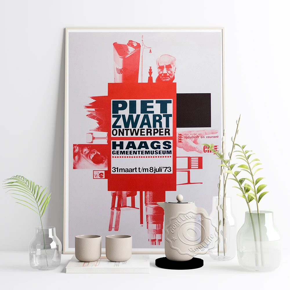 Винтажная художественная выставка Piet Zwart Постер с абстрактным графическим