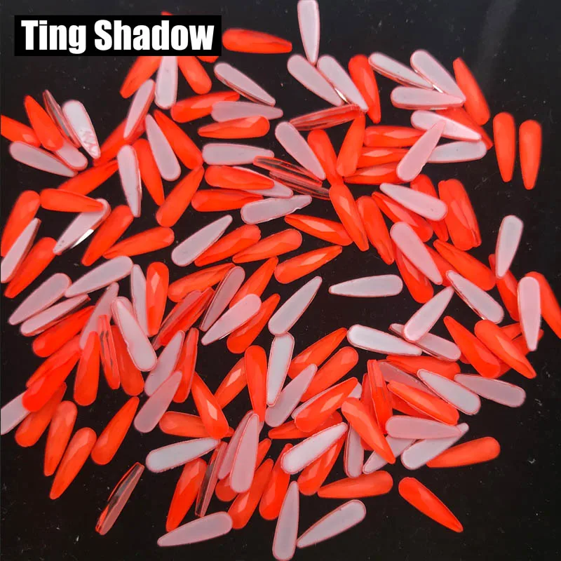 Orange 120pcs Флуоресцентная светящаяся неоновая одежда со стразами для ногтей без горячей фиксации 3D украшение для ногтей - Цвет: Orange 120pcs