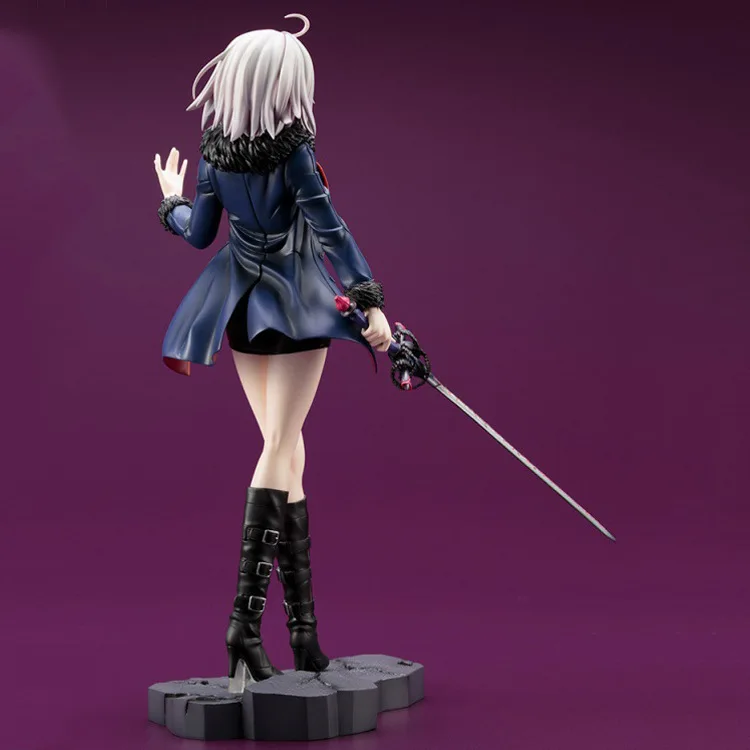 

25CM Anime Fate Grand Order black Jeanne d'A Saber PVC Action Figures Collection Model Toy Gifts