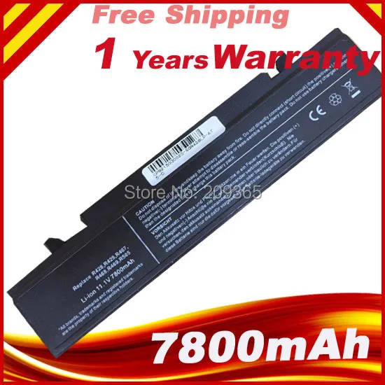 Аккумулятор емкостью 7800 мА · ч для SamSung Φ AA PB9NC6B R468 R458 R505 NP300 NP350 RV410 RV509 R530 R580 R528|battery