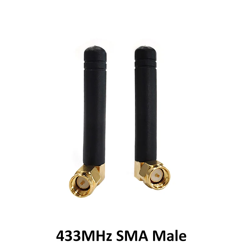 GRANDWISDOM 5pcs 433mhz antenna 2.5dbi sma male lora antene pbx iot module lorawan signal receiver antena high gain