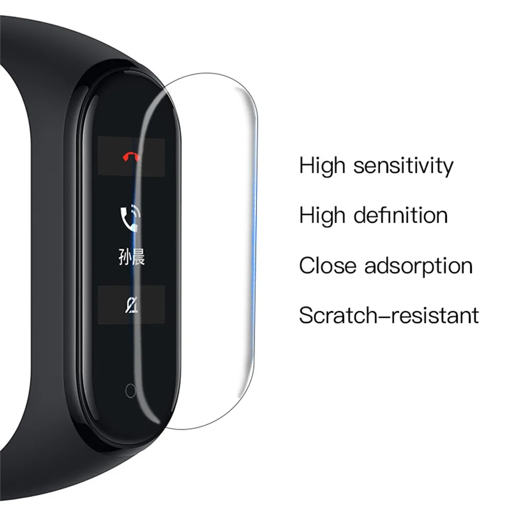 50-100 шт. Лидер продаж Mi Band 4 для Xiaomi защита экрана Miband4 HD ультратонкая пленка против