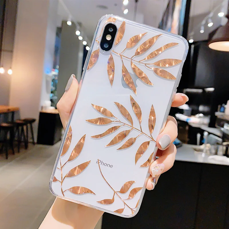 3 шт. новые горячее тиснение покрытые листьями клен большое дерево Ihone11/Iphone11