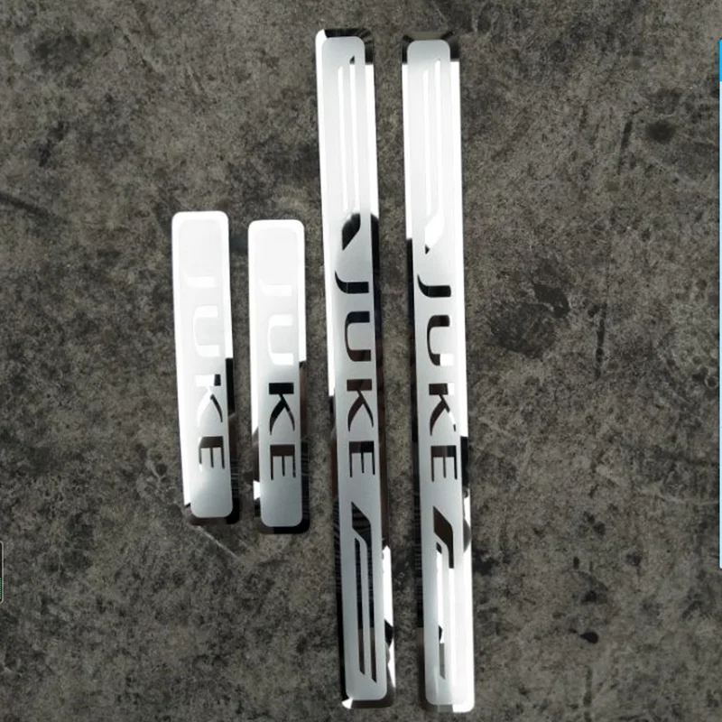 

Car access 4pcs/lot ultra-thin Stainless Steel Door Sill pedal Scuff Plate for Nissan JUKE 2010-2020