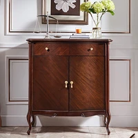 american country solid wood shoe cabinet european style light luxury entrance cabinet simple two door storage cabinet