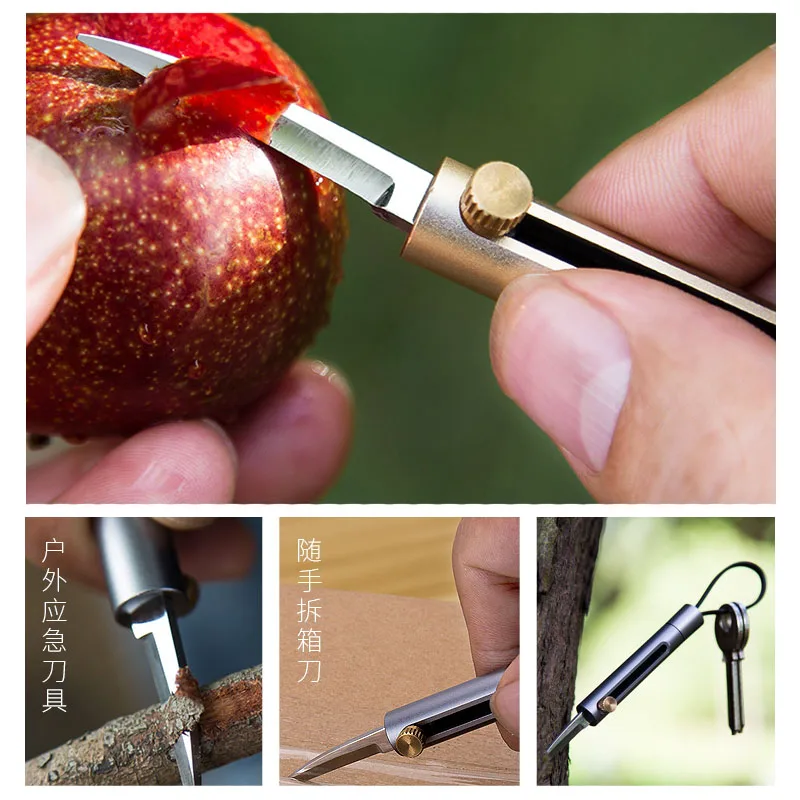 Брелок для ключей из авиационного алюминия высокого качества с ножом