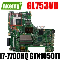 gl753vd motherboard for asus gl753 gl753vd gl753ve fx73v laptop motherboard i7 7700hq gtx 1050ti